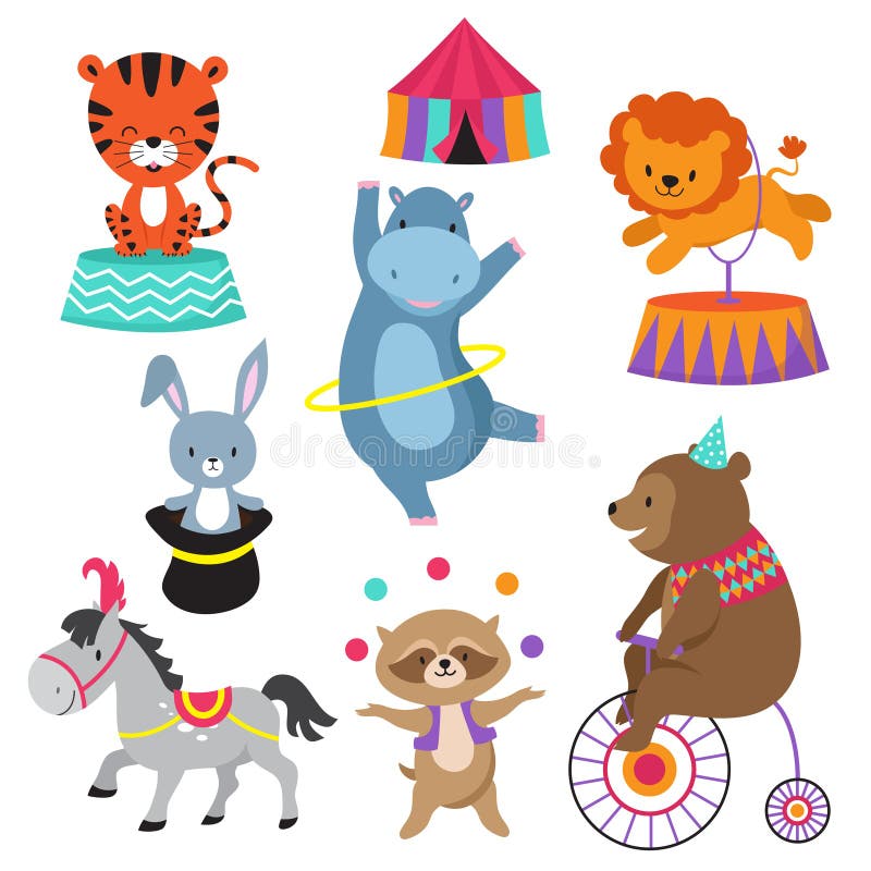Cartoon Circus Animals for Child Birthday Card Vector Stock Stock Vector - Illustration of cartoon, bunny: 108725746 Cartoon Circus Animals for Child Birthday Card Vector Stock Stock Vector - Illustration of cartoon, bunny: 108725746