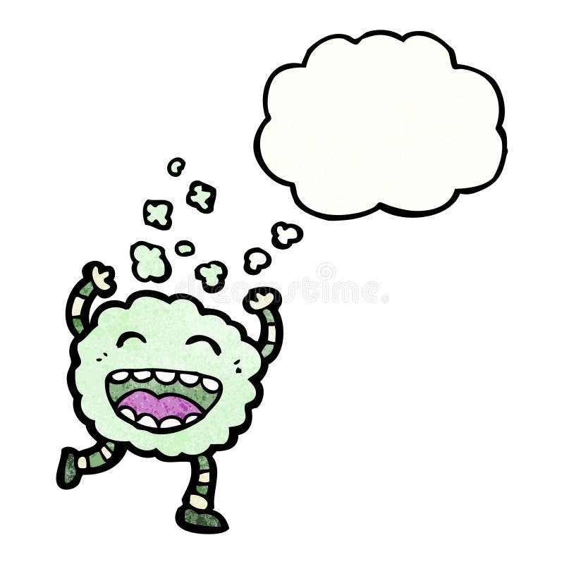 cartoon cloud monster