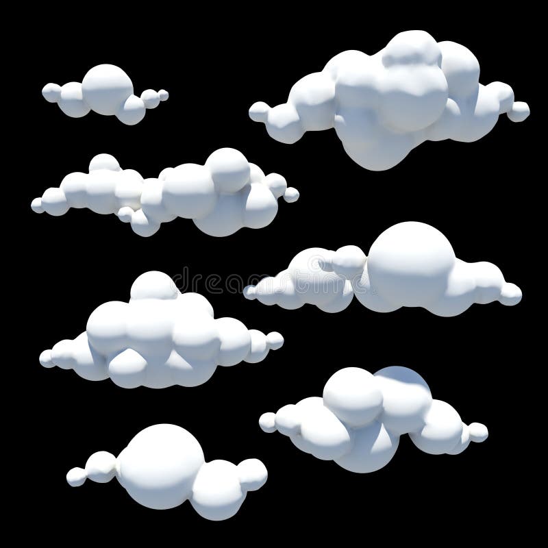 Cartoon Clouds, Design Element, PNG Transparent Background Stock Photo -  Illustration of cloudy, pattern: 40588784