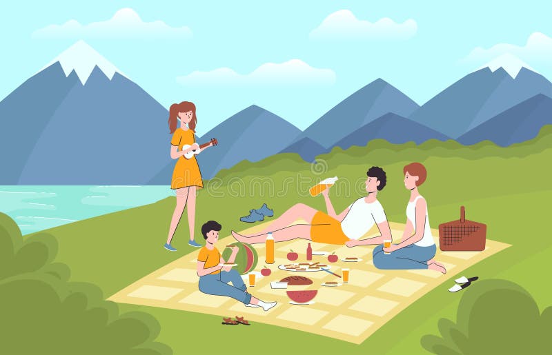 Cartoon Color Characters People Family Relaxing on Picnic Concept. Vector Stock Vector - Illustration of icon, cartoon: 193116830 Cartoon Color Characters People Family Relaxing on Picnic Concept. Vector Stock Vector - Illustration of icon, cartoon: 193116830