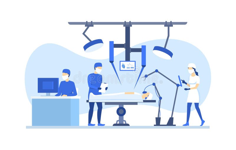 Cartoon Color Characters People Robotic Surgery Concept. Vector Stock Vector - Illustration of background, patient: 158270580 Cartoon Color Characters People Robotic Surgery Concept. Vector Stock Vector - Illustration of background, patient: 158270580