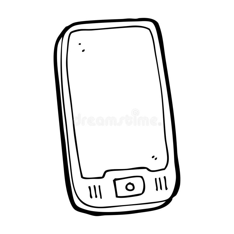 Cartoon Computer Tablet Stock Illustration Illustration Of Hand