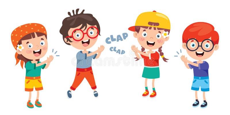 Kids Clapping Stock Illustrations – 106 Kids Clapping Stock Illustrations,  Vectors & Clipart - Dreamstime