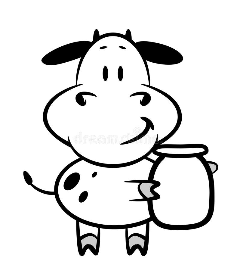 Cartoon cow stock vector. Illustration of udder, color 15804252