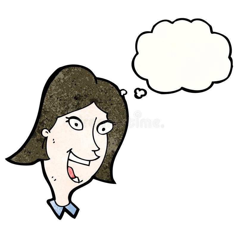 cartoon crazy happy woman