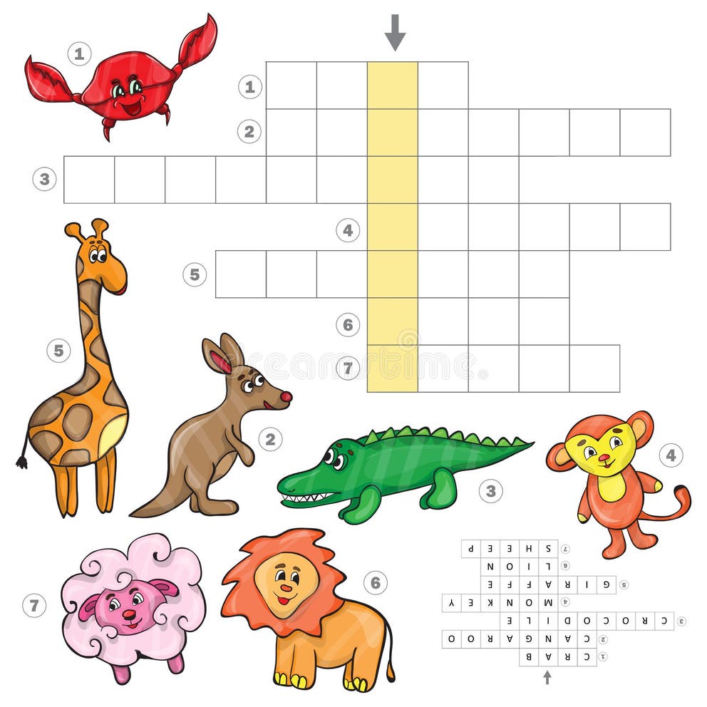 Monkey Crossword Stock Illustrations 142 Monkey Crossword Stock