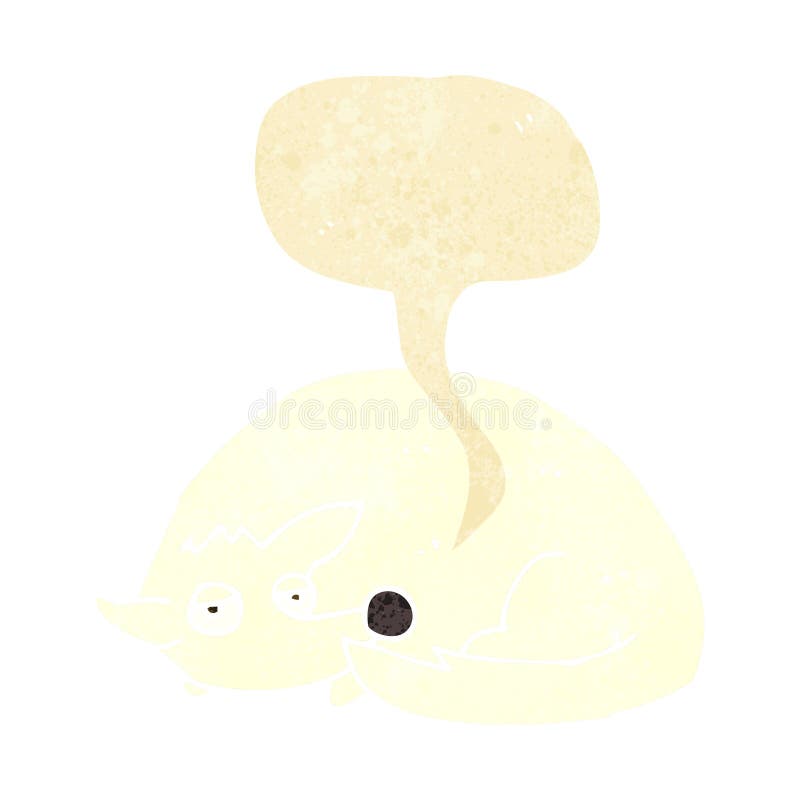 Cartoon curled up dog stock illustration. Illustration of traditional