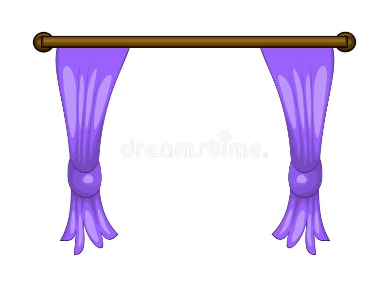 Empty Room Purple Curtains Stock Illustrations 100 Empty Room Purple