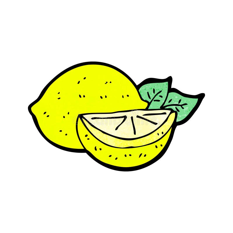 cartoon cut lemon