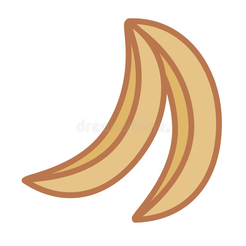 Cartoon Cute Bananas Emoji Icon Isolated Stock Illustration