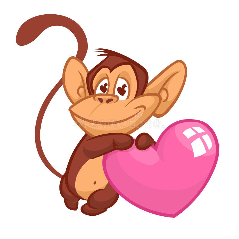 cartoon monkeys in love