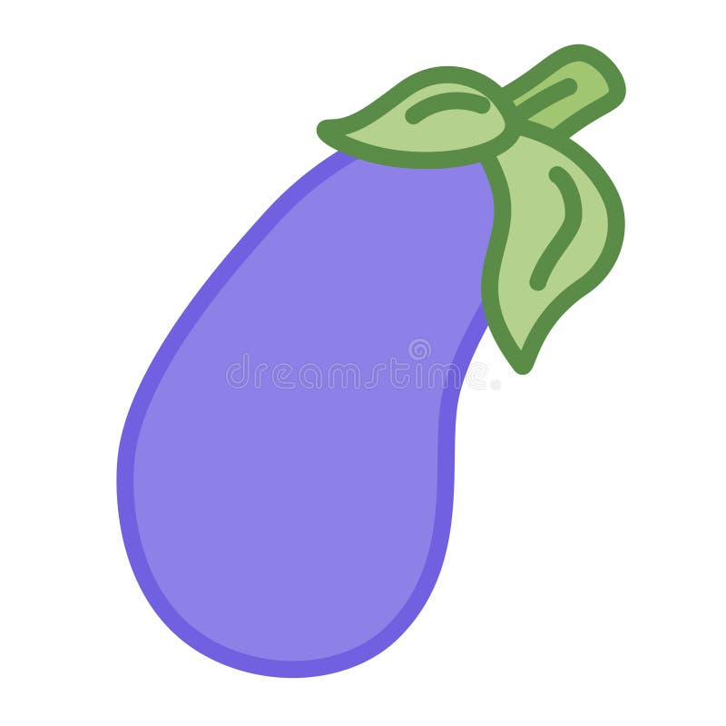 Eggplant Emoji Cartoon Character Dancing and Smiling. Funny Vector