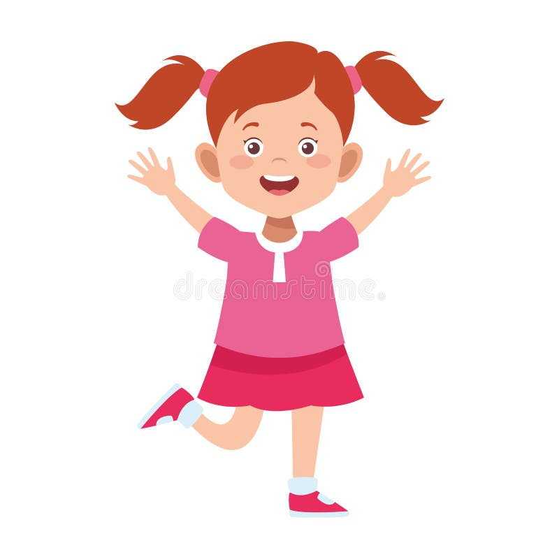 Cartoon Cute Girl Excited Icon Stock Vector - Illustration of beauty, creative: 162459646 Cartoon Cute Girl Excited Icon Stock Vector - Illustration of beauty, creative: 162459646