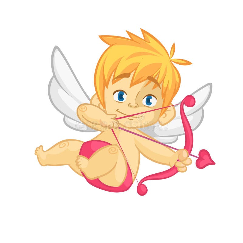 Download Cartoon Cute Little Cupid Vector Stock Vector ...