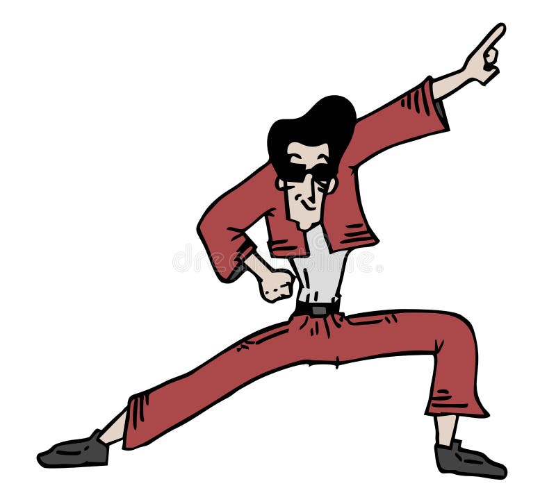 Cartoon dance royalty free illustration