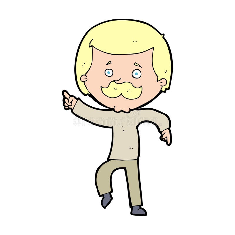 Download Cartoon dancing dad stock vector. Illustration of cheerful ...