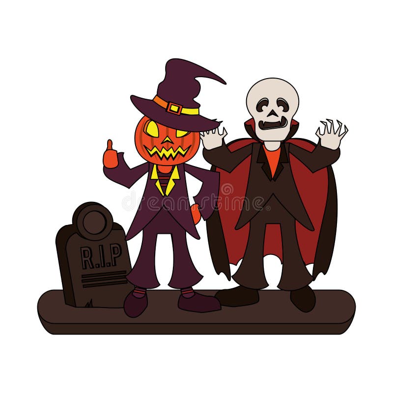 vampiro bonito com ilustração de ícone de vetor de desenho de abóbora de  halloween. pessoas halloween ícone conceito isolado vetor premium. 7999021  Vetor no Vecteezy