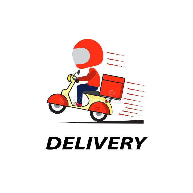 Cartoon delivery man stock illustration. Illustration of home - 203426992