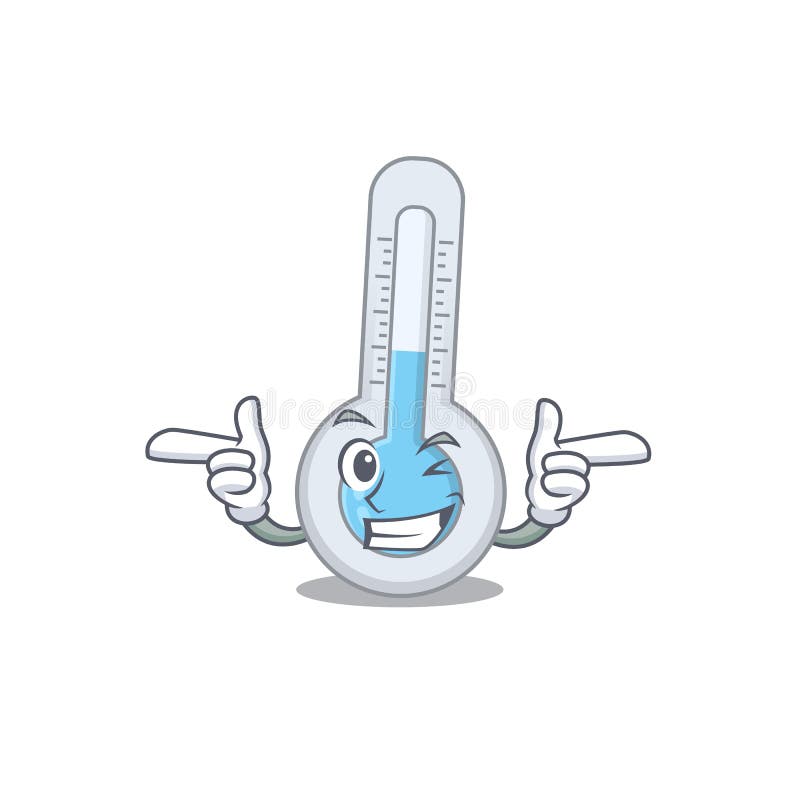 Cartoon Design Concept of Cold Thermometer with Funny Wink Eye Stock Vector - Illustration of celsius, glimmer: 180066171 Cartoon Design Concept of Cold Thermometer with Funny Wink Eye Stock Vector - Illustration of celsius, glimmer: 180066171