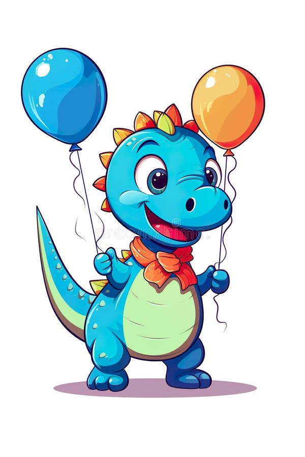 Cute Little Dinosaur Jumping Illustration Cartoon · Creative Fabrica