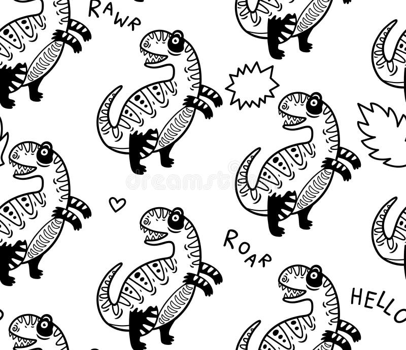 T Rex Outline Stock Illustrations – 341 T Rex Outline Stock