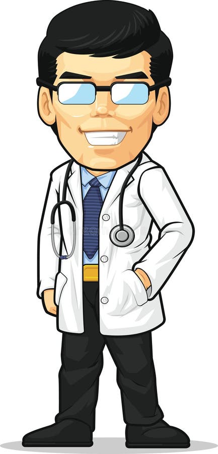 Cartoon of Doctor vector illustration