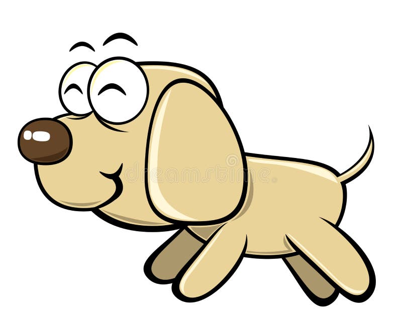 Cartoon dog stock vector. Illustration of graphics, puppy - 10860006