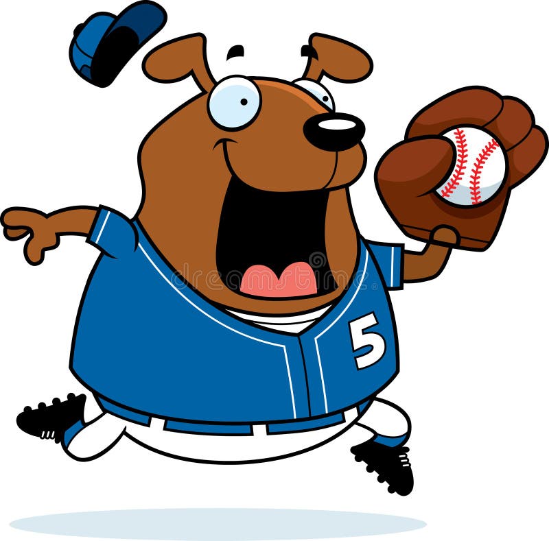 Cartoon Dog Baseball stock vector. Illustration of cartoon 47296892