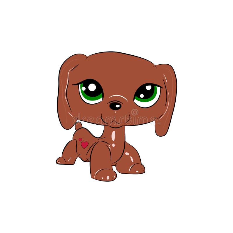 Cartoon Dog. Beautiful Puppy with Big Eyes Stock Vector - Illustration of farm, isolated: 136522066 Cartoon Dog. Beautiful Puppy with Big Eyes Stock Vector - Illustration of farm, isolated: 136522066