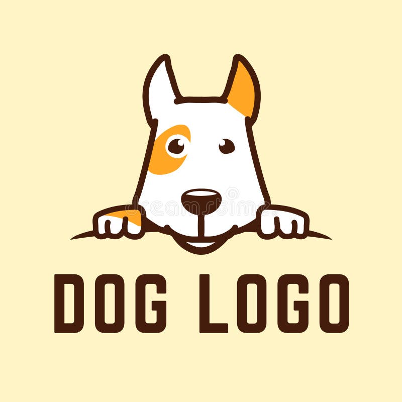 Cartoon Dog Face Vector Logo Illustration Stock Vector - Illustration of  funny, terrier: 224912006