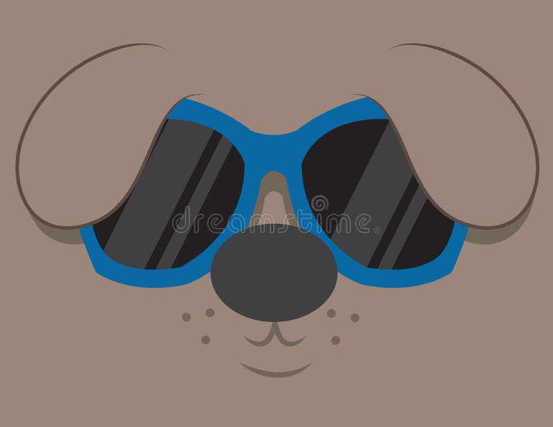 Cool Dog Sunglasses stock vector. Illustration of reflection 29754172