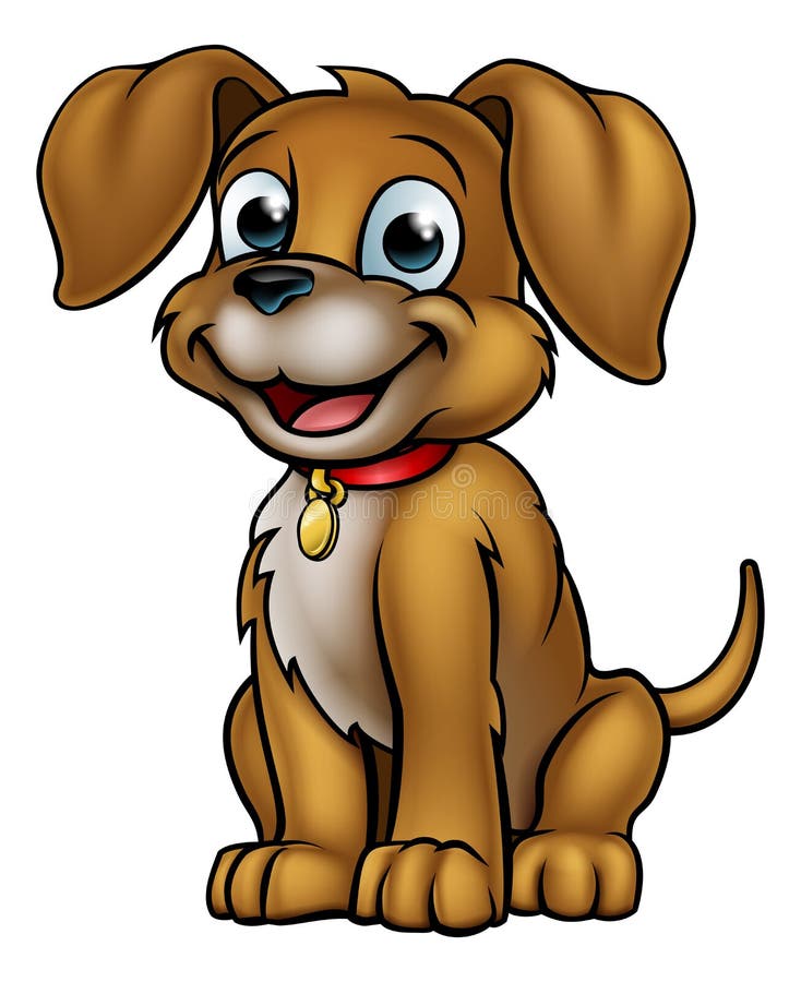 Cartoon Dog Pet stock vector. Illustration of drawing - 91486779