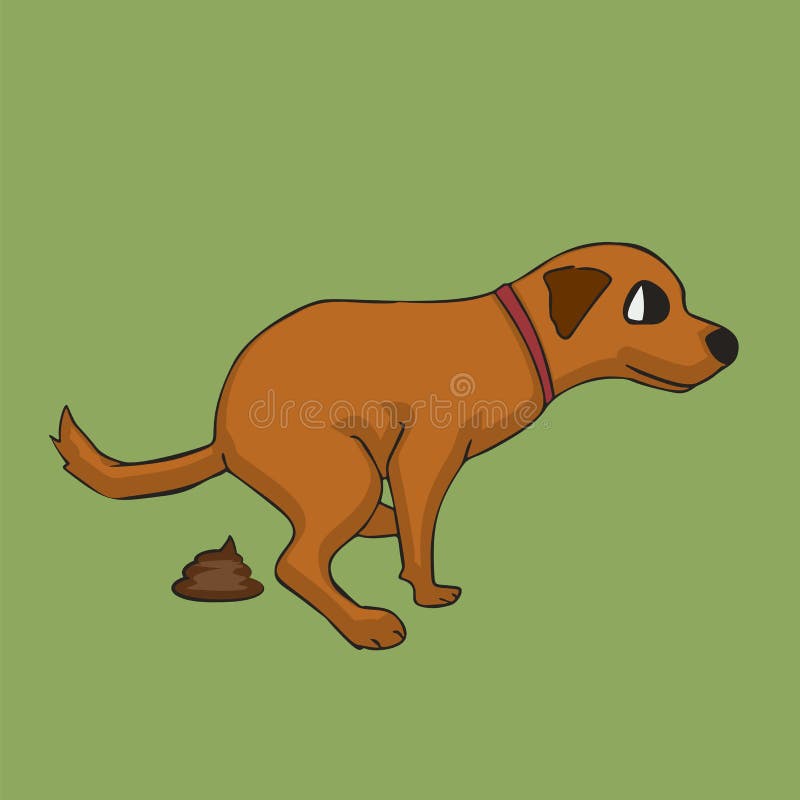 Cartoon dog pooping stock vector. Illustration of doodle - 141454741 Cartoon dog pooping stock vector. Illustration of doodle - 141454741