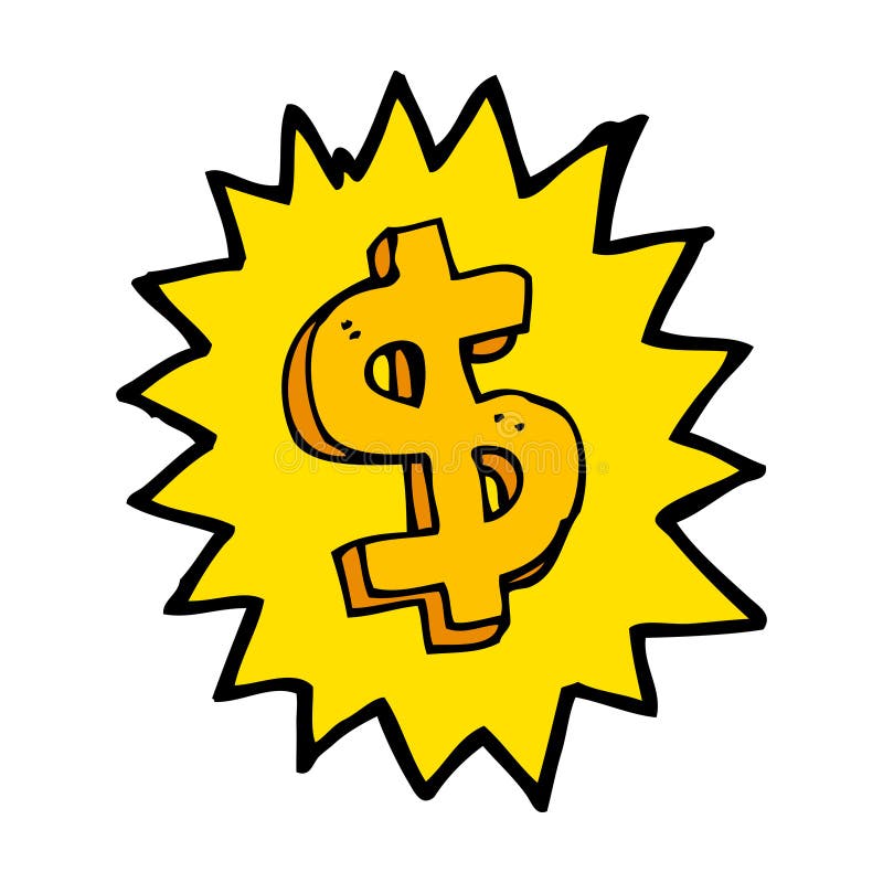 cartoon dollar symbol