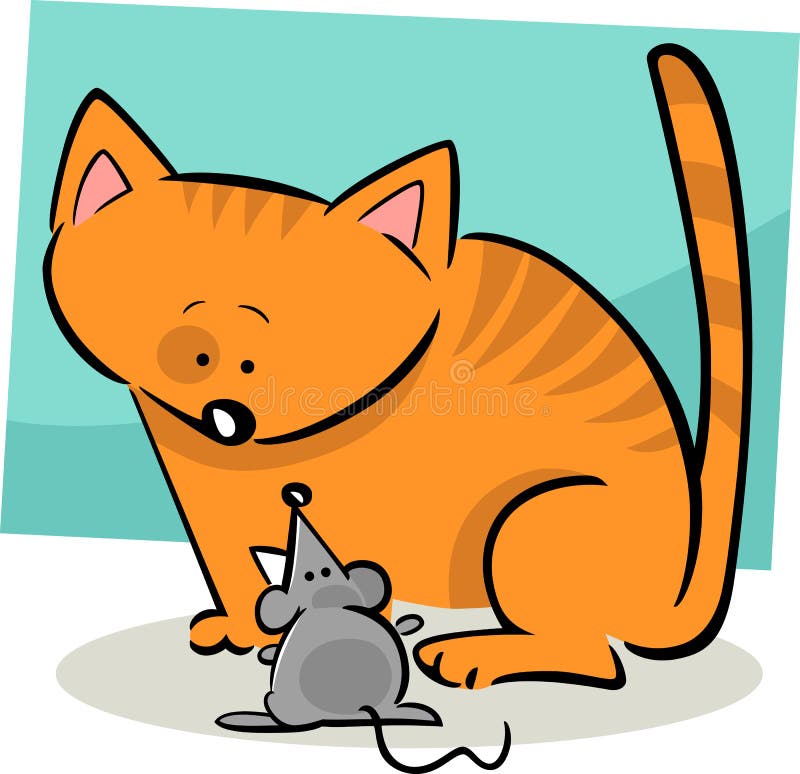 Cartoon Doodle of Cat and Mouse Stock Vector - Illustration of feline, simple: 24713474 Cartoon Doodle of Cat and Mouse Stock Vector - Illustration of feline, simple: 24713474