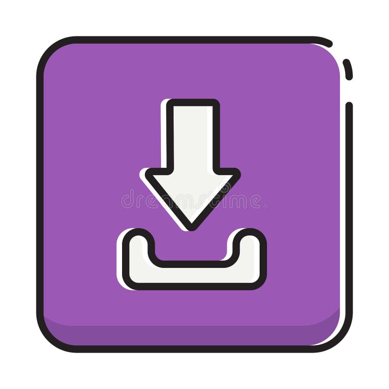 Cartoon download stock illustration