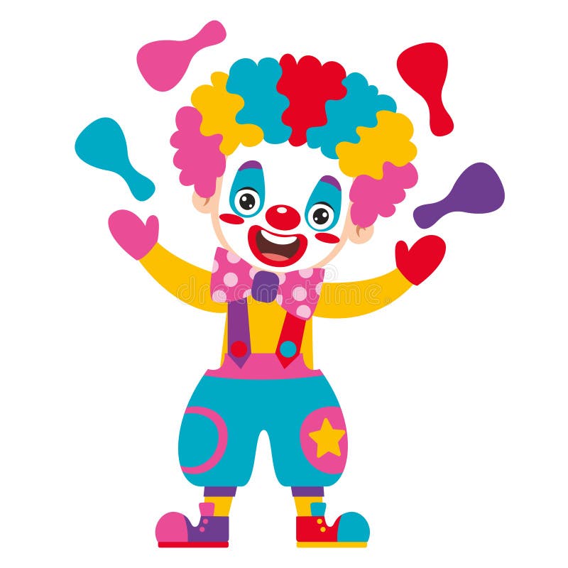 Cartoon Drawing of a Clown stock vector Illustration of cheerful