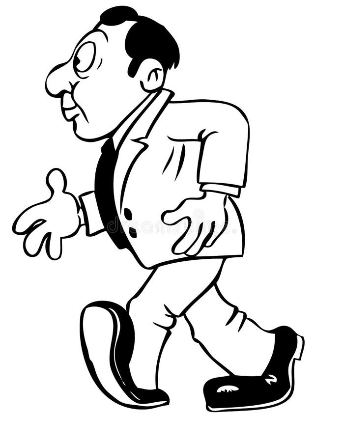 Cartoon drawing of a man stock illustration. Illustration of cartoon -  11527547