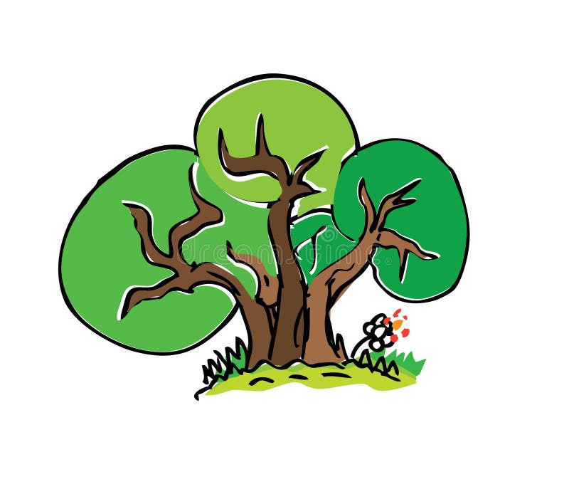 Cartoon Drawing Tree with Color Stock Illustration - Illustration of organic, fall: 23682921 Cartoon Drawing Tree with Color Stock Illustration - Illustration of organic, fall: 23682921