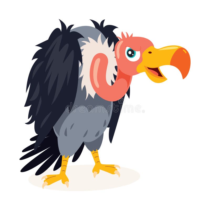 Cartoon Drawing of a Vulture Stock Illustration Illustration of
