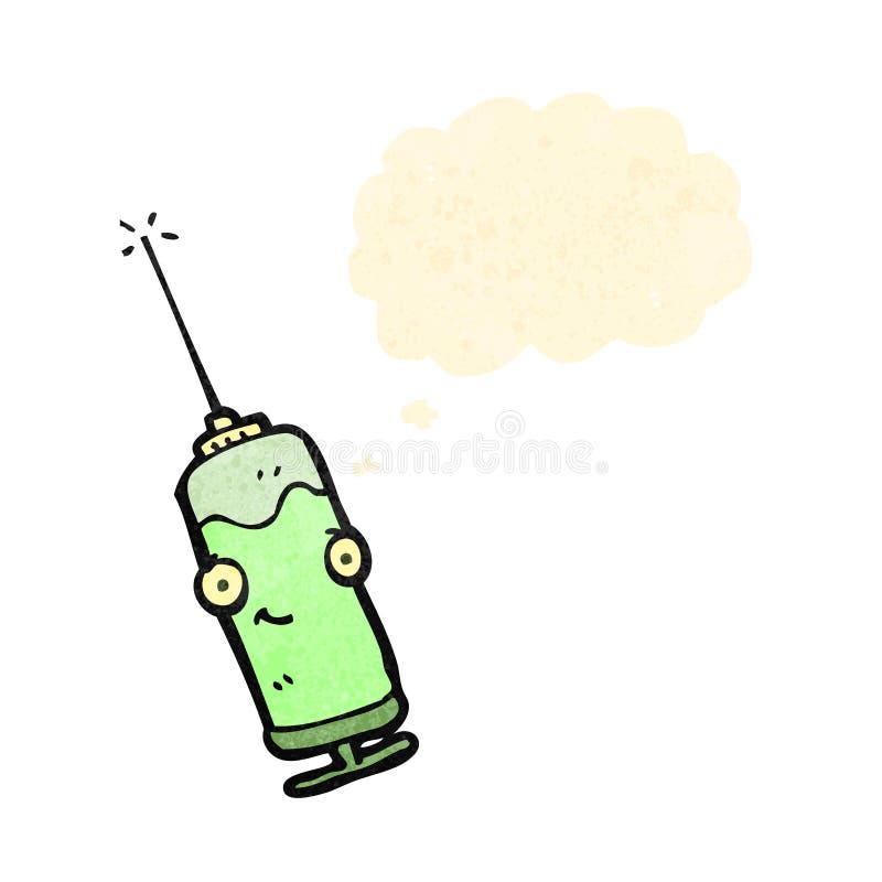 Cartoon drugs syringe stock illustration. Illustration of needle 38073014