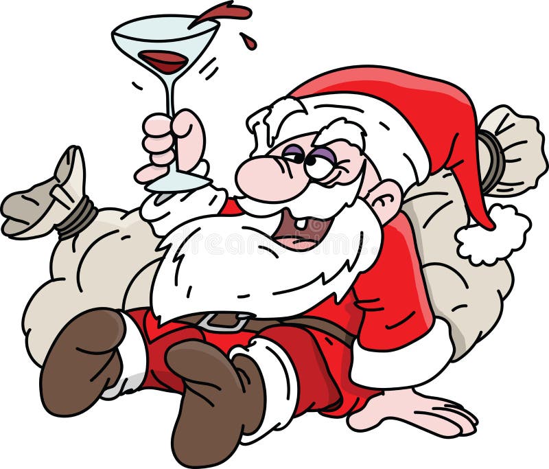 cartoon-drunk-santa-claus-lying-his-sack