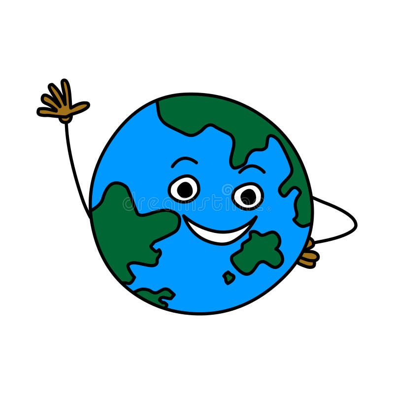 Cartoon Earth. Earth Vector Illustration Isolated on White Background. Stock Vector - Illustration of nature, happy: 110748448 Cartoon Earth. Earth Vector Illustration Isolated on White Background. Stock Vector - Illustration of nature, happy: 110748448