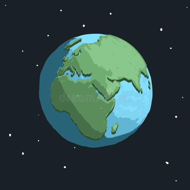 Cartoon earth in space stock vector. Illustration of green - 85725164 Cartoon earth in space stock vector. Illustration of green - 85725164