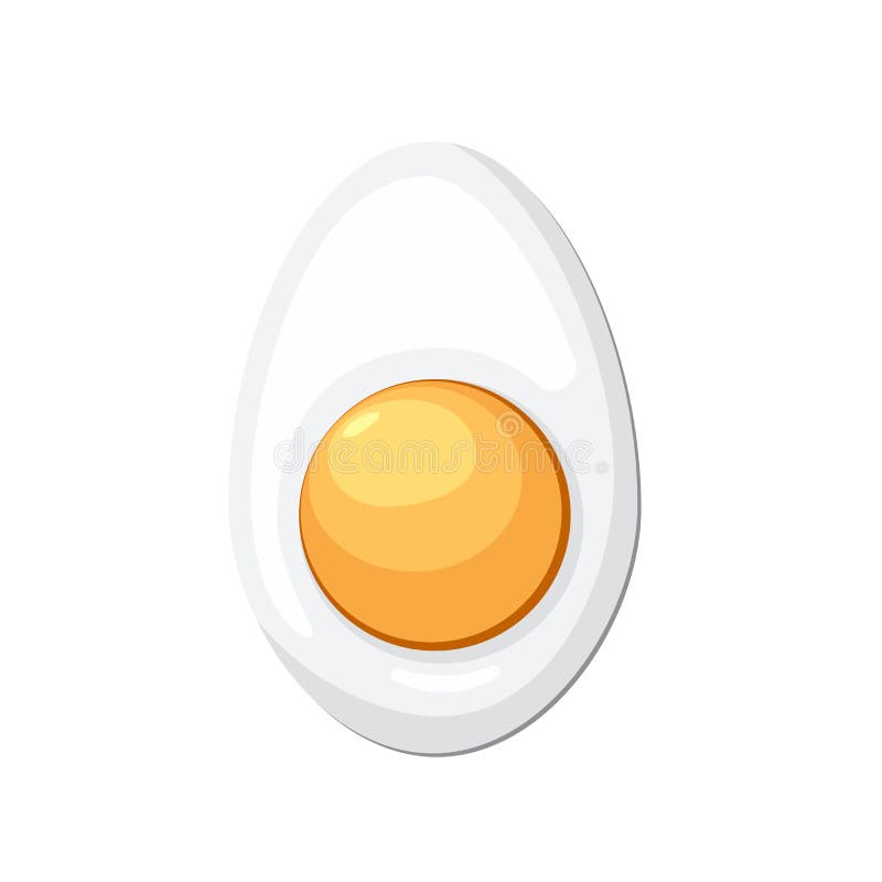 Cartoon egg isolated royalty free illustration