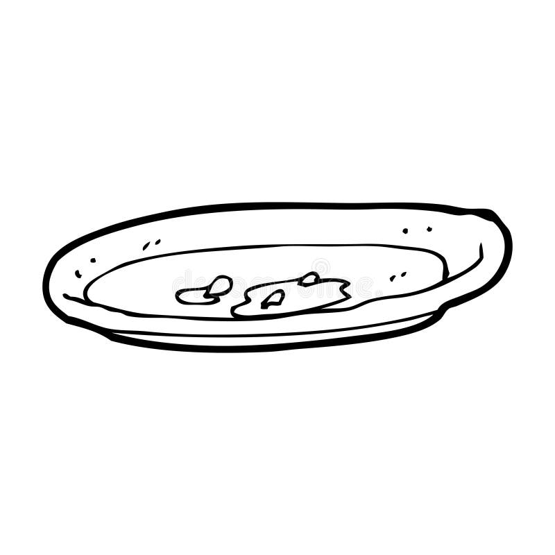 Cartoon empty plate stock illustration. Illustration of cheerful - 37025513