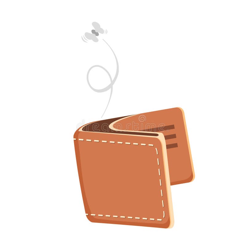 Cartoon Empty Wallet Illustration with Flying Moth. Stock Illustration - Illustration of open, loss: 82091274 Cartoon Empty Wallet Illustration with Flying Moth. Stock Illustration - Illustration of open, loss: 82091274