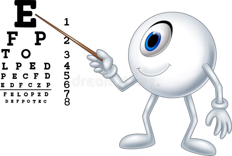Optician eye test cartoon stock vector. Illustration of eyes - 21243704