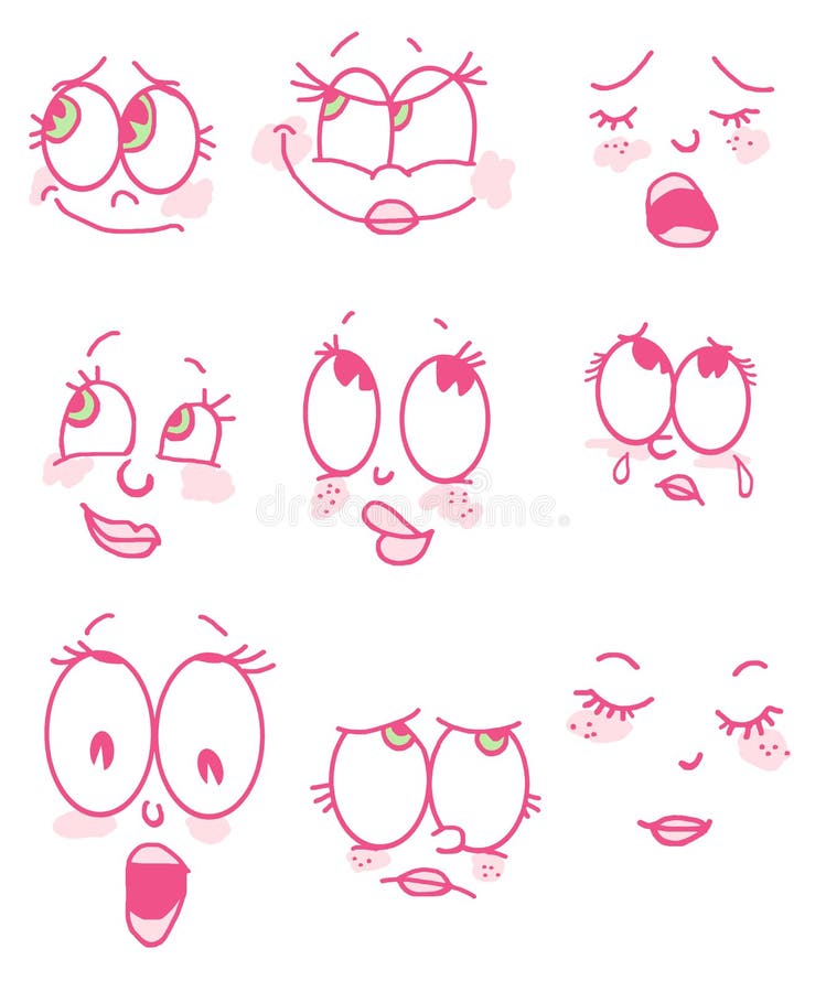 Cartoon face girl stock illustration. Illustration of girl - 54401609 Cartoon face girl stock illustration. Illustration of girl - 54401609