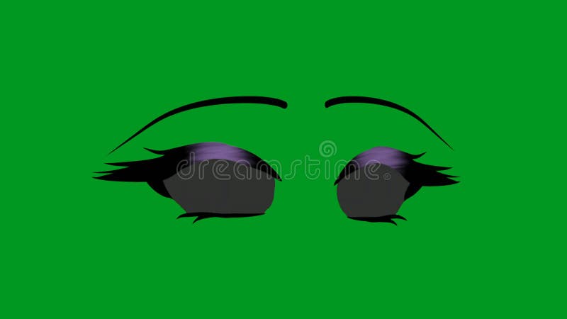Cartoon face High Quality green screen 4k bacground stock illustration